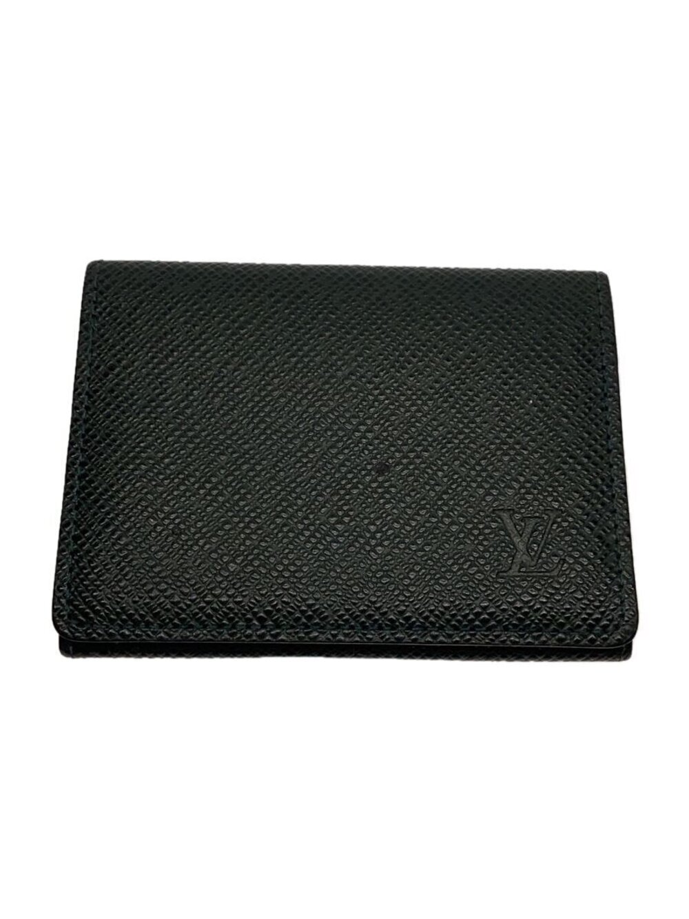 LOUIS VUITTON Envelope Wallet Carte de Visite Taiga Green Leather Green